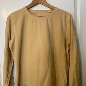 Natural Reflections Beige Crew Neck Top